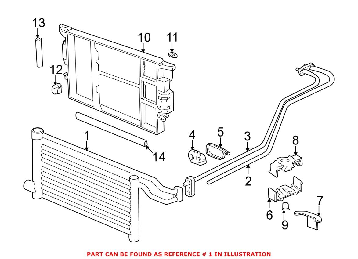 BMW Auto Trans Cooler 17221740798